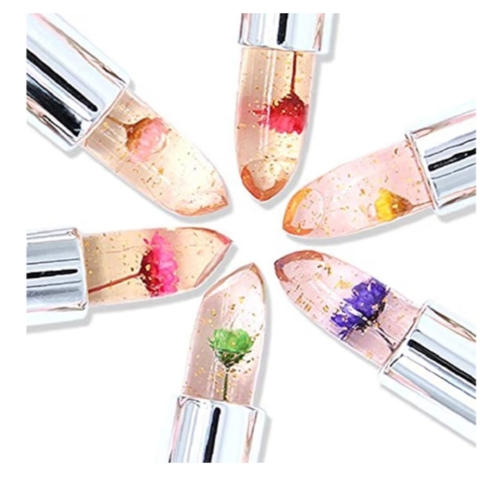 CRYSTAL FLOWER JELLY MOISTURIZING COLOR CHANGE LIP BALM (1) - Picture 2 of 4